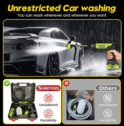 Cordless Portable Pressure Washer with Single Port Charger
