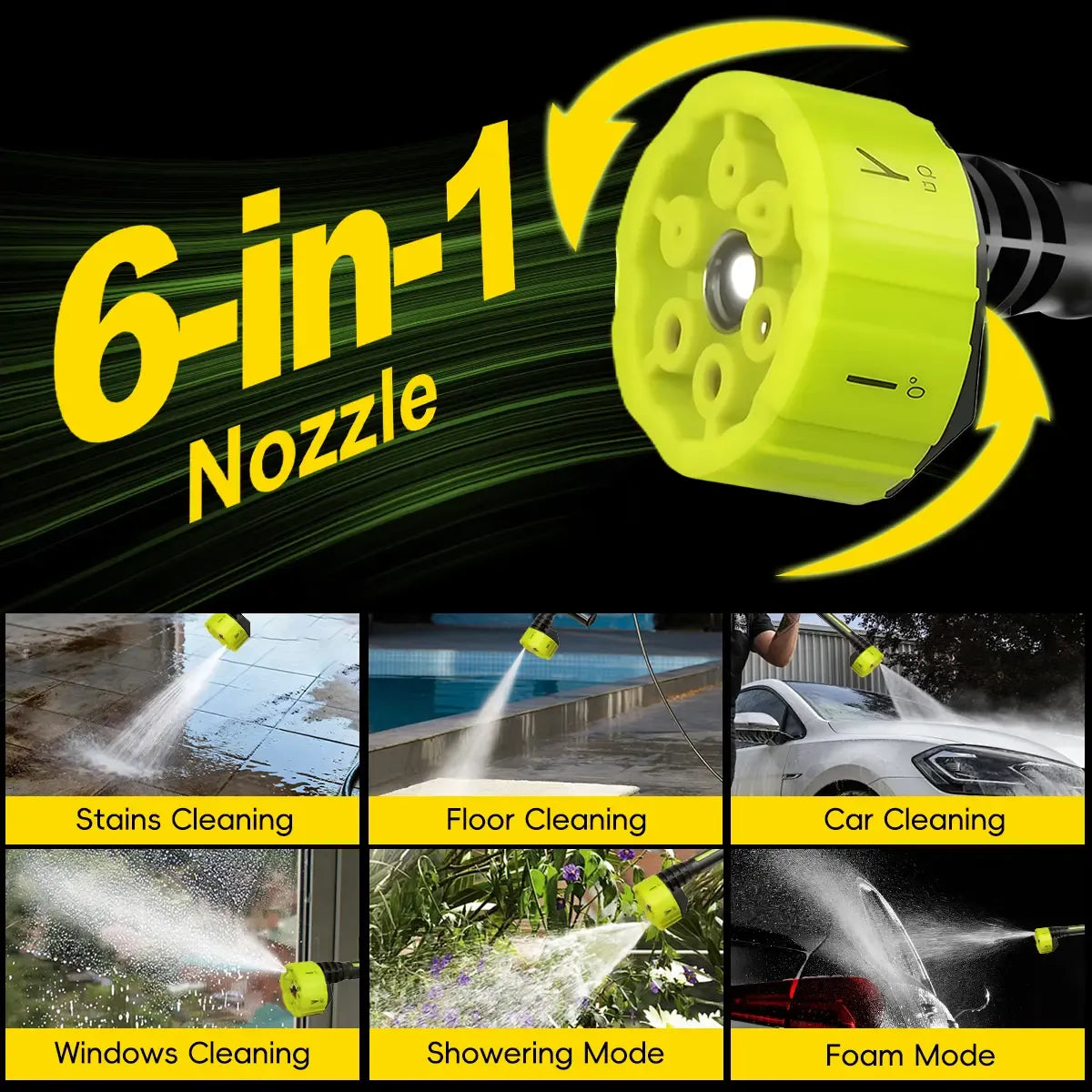 Cordless Portable Pressure Washer with Single Port Charger